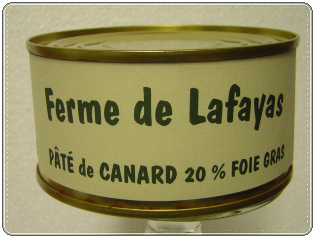 Pat de canard 20% foie gras 190 g